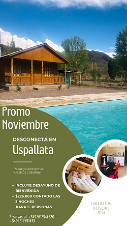 Promo noviembre por tres noches